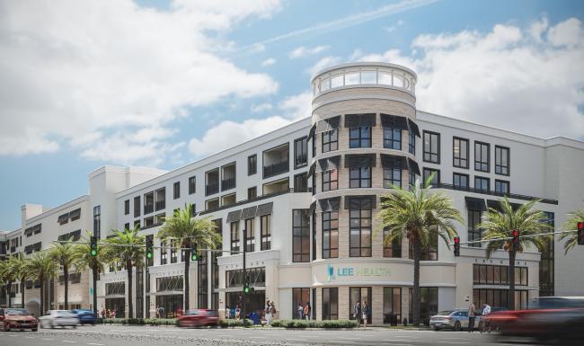 Find your perfect fit at Bimini Square a building with palm trees in front